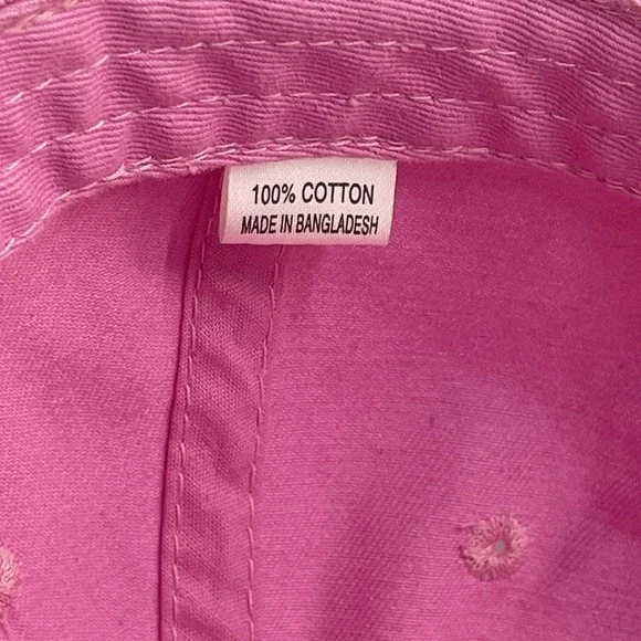 Magnolia Lane Womens Masters Golf 100% Cotton Cap Hat Adjustable Pink‎ - Picture 6 of 7